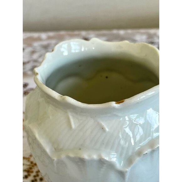 Antique Porcelain Vase With Fair Girl in a Flower - Picture 3 of 8